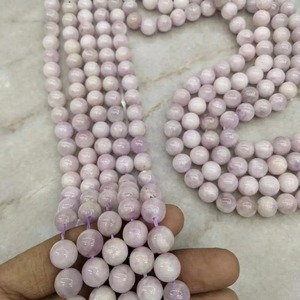 Natural Kunzite Gemstone Beads Lavender Purple Crystal Beads Untreated Love Theme Jewelry Making Wholesale - Product Image 2