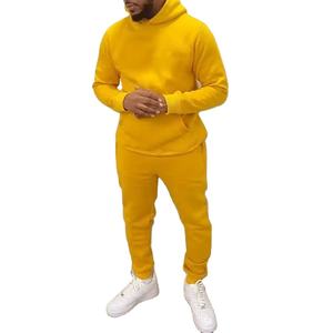 Men's Winter Casual <b>Jogger</b> Set 100% Polyester Knitted Fabric Embroidery Heat-Transfer Printing <b>Oversized</b> Sweatpants Hoodie Set - Product Image 2