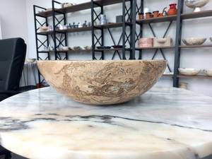 Bandeja de Mármol Natural con Aspecto de Calacatta Viola en Color Personalizado, para Servir Postres, Almacenamiento, Decoración del Hogar, Adorno Interior - Product Image 4