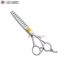 Buy 4Cr13 Stainless Steel <b>Left</b>-<b>Handed</b> Adjustable Screw Razor Sharp Blades Professional Hair Thinning <b>Scissors</b> Plastic/Rubber - Product Image 2