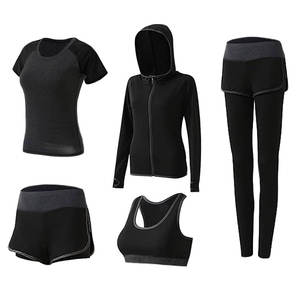 Ensemble de yoga 5 pièces le plus vendu, léger, pour femmes, prix de gros, nouveau design, ensemble de yoga pour femmes en vente - Product Image 1