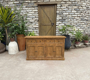 Cama de Madera Maciza Rústica Song Kon SK2026, Estilo de Puerta con Paneles Elevados, Diseño Antiguo, Origen Binh Duong, Garantía de 1 Año, 4 Personas - Product Image 5
