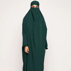 Dubai New Beautiful Green Traditional Islamic Clothing for Women Saudi Arabia Abaya Dubai Abaya Muslim Clothing Gulf Cloths - Product Image 1