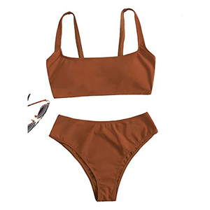 Professional Pakistani Manufacturer Custom Made Women Summer Season Two Piece Swimwear Sexy Bikini <b>Bra</b> Set Spandex Polyester - Product Image 1