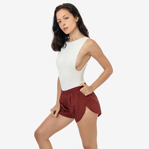 Nouveaux shorts de sport pour femmes, taille mi-haute, imperméables, à séchage rapide, en nylon respirant, pour fitness et yoga, en nylon froissé - Product Image 6