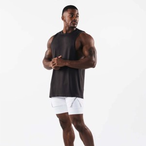 Camisetas de Entrenamiento Personalizadas para Hombre, de Secado Rápido, Spandex/Algodón, Color Sólido, Ropa de Gimnasio, Fitness, Culturismo, en Oferta - Product Image 1