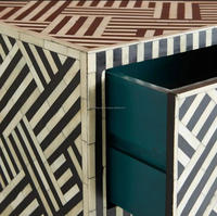 Armoires de salon de style européen, commode de haute qualité en incrustation d'os, bois de manguier de luxe en provenance d'Inde pour une utilisation à la maison et en cuisine