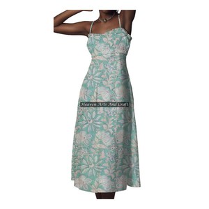 Nuevo Vestido de Tirantes Finos con Estampado a Mano, Estilo Bohemio, para Mujer, a Precio Accesible - Product Image 6