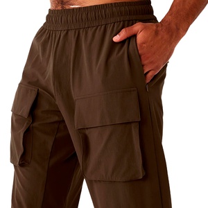 Wholesale 2025 Men's Casual Cargo <b>Pants</b> High Quality with Fashionable Pockets and Elastic Waist Knee Length ODM Supply - Product Image 6