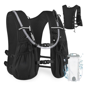 Sac à dos d'hydratation unisexe léger en nylon sur mesure avec bretelles réglables et deux poches pour bouteilles, idéal pour les sports de plein air (OEM) - Product Image 3