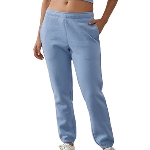 Pantalon de jogging pour femme, coupe slim, taille élastique, en molleton de coton confortable et épais – Collection Hiver – Grande Vente - Product Image 1