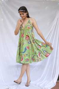 Vestido elegante de algodón hecho a mano indio para mujer, vestido de fiesta a la moda, vestido de novia para verano, regalo personalizado, vestido personalizado a la venta - Product Image 5