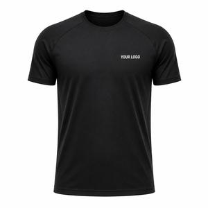 T-shirt personnalisé à manches courtes pour homme, col rond, tricoté uni, séchage rapide, coupe classique, style sportif, 100 % polyester, 180 grammes, personnalisable - Product Image 4