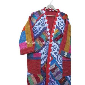 ชุดกิโมโนผ้าฝ้ายคันธาทำมือสำหรับเพื่อนเจ้าสาว งานปักลายวินเทจ ตัดเย็บสำหรับฤดูหนาว เหมาะสำหรับผู้หญิง เป็นของขวัญวันวาเลนไทน์สำหรับฤดูร้อน - Product Image 2