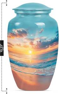 Wholesale Metal Cremation Urns for Adult Human <b>Ashes</b> Modern Design Funeral Supplies Casket Memorial <b>Keepsake</b> - Product Image 2