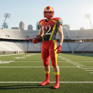 Vêtements de sport tendance en promotion, qualité supérieure, logo brodé personnalisé, uniformes de football américain, kits personnalisés OEM ODM - Product Image 3