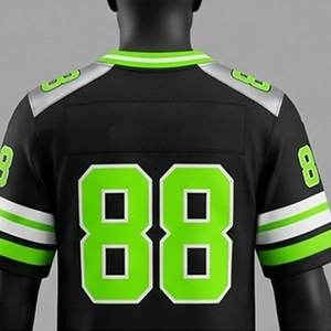 Maillots de football américain personnalisés de haute qualité, respirants, avec logo personnalisé, 100 % polyester, sublimation personnalisée - Product Image 3