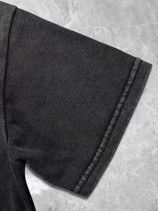 Ensemble deux pièces décontracté pour homme : T-shirt tricoté à col ras du cou et short imprimé nœud perlé, effet délavé, idéal pour l'été - Product Image 3