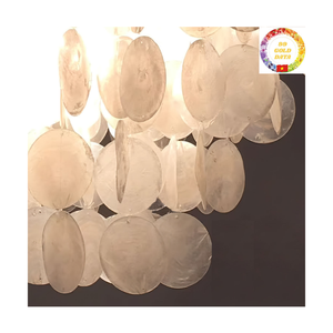 Capiz <b>Shell</b> Rounds | Polished Natural 50mm <b>Shell</b> | <b>Lighting</b> Crafts & Wedding Decor | Bulk Manufacturer - Product Image 2