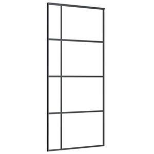 อลูมิเนียมสีดำ35.4 "x 80.7" และประตูบานเลื่อนกระจกฝ้า esg - Product Image 2