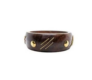 Bracelet jonc en bois naturel fait main de qualité supérieure, bijou écologique et élégant pour femmes et jeunes filles - Product Image 5