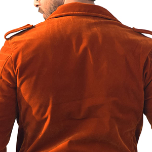 Vestes d'hiver en velours pour hommes, col montant, logo frontal, grande taille, sur mesure, de haute qualité, vente en gros OEM, tailles personnalisables - Product Image 6