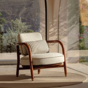 Elegante Silla de Estilo Nórdico con Estructura de Madera Curvada Ergonómica y Acolchado Suave para Hoteles y Hogares Contemporáneos - Product Image 1