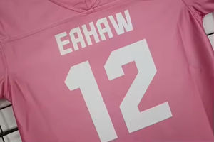 Camiseta de fútbol americano personalizada de fábrica, versión jugador, barata, estilo retro, con estampado de malla. - Product Image 5