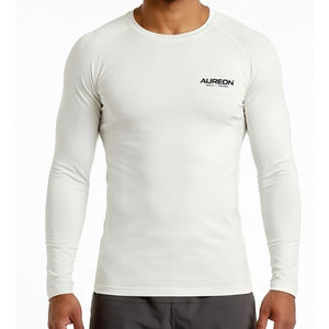 Vente directe d'usine - T-shirt de compression pour homme, manches longues, respirant, écologique, logo personnalisé, impression numérique, UPF50+ - Product Image 1