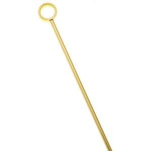 Set di 12 Bastoncini per Cocktail Placcati in Oro da 4,5 Pollici, Stile Circolare, Set di Mescolatori - Product Image 1