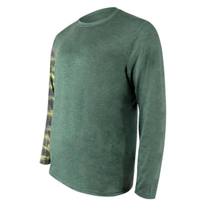 Camisa de Pesca de Manga Larga para Hombre, Verde, con Estampado por Sublimación, Secado Rápido, UPF 50, Poliéster, de Alto Rendimiento - Product Image 5