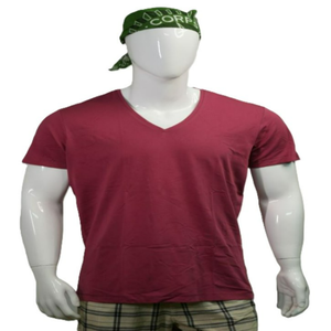 T-shirt Homme Col V Bleu 100% Coton Biologique Imprimé Personnalisé Anti-Plis Écologique Coupe Oversize Manches Classiques - Product Image 4