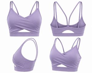 Soutien-gorge de sport pour femme à maintien élevé, design asymétrique avec découpes, sans coutures, séchage rapide, bretelles réglables pour le yoga et le fitness - Product Image 1