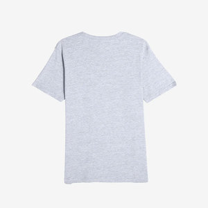 T-shirt à col roulé pour homme, coupe classique, léger, en mélange polyester/coton écologique, infroissable, à manches courtes - Product Image 3