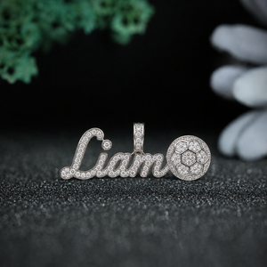 Liam Name Pendant Necklace 925 Silver Gold Plated Moissanite Pave Setting Luxury Hiphop Unisex Party Jewelry Gift - Product Image 1