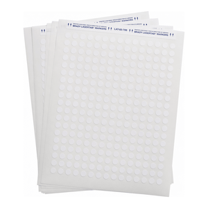 Étiquettes en tissu nylon Brady LaserTab imprimables au laser, résistantes à la chaleur et aux produits chimiques, pour tubes de laboratoire - Product Image 1