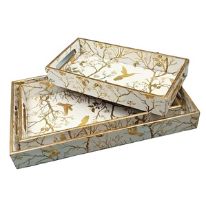 ถาดเสิร์ฟไม้ MDF วินเทจพรีเมียม งานแฮนด์เมด สำหรับใช้ในบ้าน โรงแรม ร้านอาหาร - ของตกแต่งโต๊ะอาหาร - Product Image 2