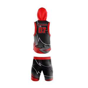 Uniforme Personalizado 7V7 Sin Mangas con Capucha y Pantalones Cortos, Conjunto Unisex para Equipos Adultos con Número y Logotipo - Product Image 5