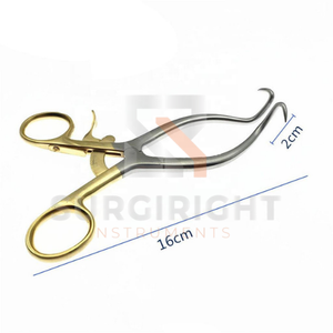 Retractor Pediátrico Gelpi de 3.5 Pulgadas con 2 Puntas Afiladas, Autoajustable, de Acero Inoxidable, Instrumento Quirúrgico Veterinario OEM por Blush - Product Image 3