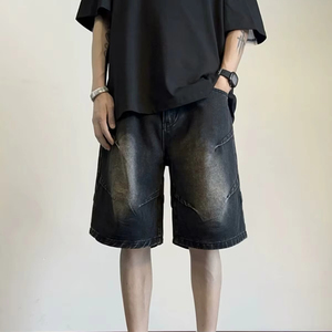 Wholesale Men's <b>Denim</b> Shorts Custom Made OEM High Quality <b>Material</b> with Custom Colors Size and Logo Breathable <b>Denim</b> Short - Product Image 1