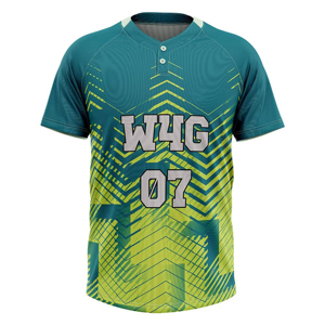 Unisex Baseball Jersey W4G 07 Sublimated Print Geometric Pattern Quick Dry Anti-Bacterial <b>Polyester</b> Half Sleeve Winter Autumn - Product Image 2
