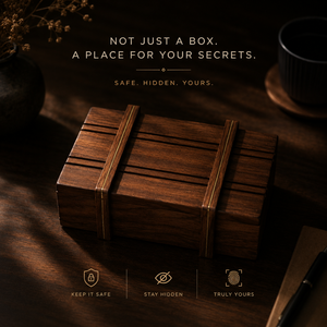 Handcrafted Wooden Secret Storage <b>Box</b> | Hidden Compartment Puzzle Jewelry Cash Keepsake Organizer | Premium Decorative Gift <b>Box</b> - Product Image 3