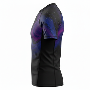 โรงงานผลิตเสื้อรัดกล้ามแบบขายส่ง รับผลิตเสื้อแบบ OEM แบรนด์ส่วนตัว เสื้อซับลิเมชั่นแบบรัดรูป สำหรับกีฬา MMA BJJ ฝึกซ้อม ชุดกีฬาผู้ชาย - Product Image 3