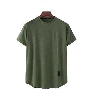 T-shirts pour hommes en coton 100% de haute qualité, tricotés, imprimés numériquement, tendance, pas chers, vente en gros, options de logo personnalisé - Product Image 3