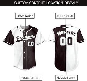 Maillot de baseball court respirant et à séchage rapide, grande taille, couleur personnalisée, 100 % polyester, antibactérien, service OEM – Meilleures ventes - Product Image 6