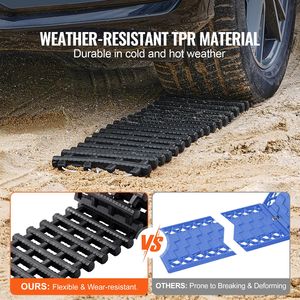 Tavole di Trazione in Materiale TPR da 7 TON per Veicoli Stradali/Auto/Pickup/SUV/Camper, Coppia di Tavole di Recupero per Copertura Tonneau - Product Image 2