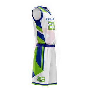 ชุดบาสเก็ตบอลแบบยูนิเซ็กซ์ สั่งทำได้ แบบกลับด้านได้ สำหรับผู้ใหญ่ ชุดทีมวิทยาลัย สำหรับกีฬา แบบซับลิเมชั่น ไซส์ใหญ่พิเศษ ผ้าโพลีเอสเตอร์ 100% - Product Image 3