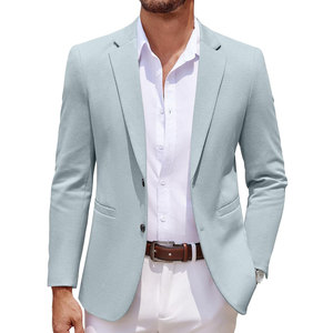 Abrigo de vestir moderno para hombre, hecho con tela cómoda que ofrece un ajuste moderno para uso diario y laboral, adecuado para usar durante todo el día. - Product Image 1