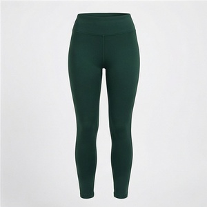 High Quality Womens Sports Leggings Mid Waist Gym Workout Yoga <b>Tights</b> Pants Solid <b>Pattern</b> Design With Customized Color - Product Image 1