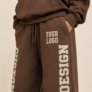 Conjunto de sudadera con capucha y pantalones deportivos extragrandes, chándal térmico de forro polar, conjunto de ropa urbana lisa, fabricante OEM de sudaderas con capucha - Product Image 6